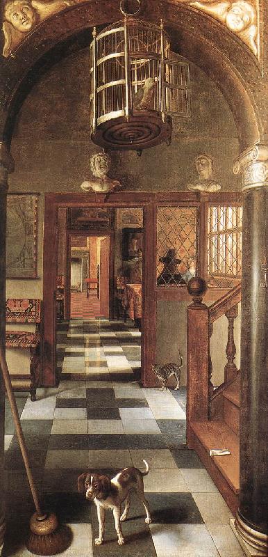 HOOGSTRATEN, Samuel van View of a Corridor af china oil painting image